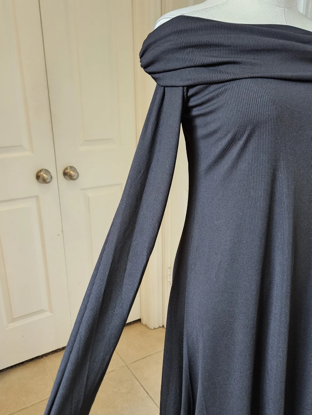 Killstar Ribbed Off-Shoulder Asymmetrical Top Or Dress – Size XL (New With Tags) - Picture 4 of 11